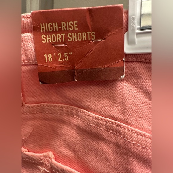 Mossimo Supply Co. Size 18 Pink High Rise Short Shorts NWT - Picture 3 of 8